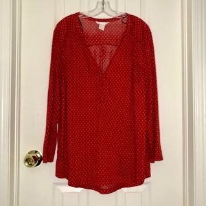 H&M blouse NWOT size L